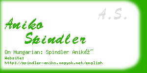 aniko spindler business card